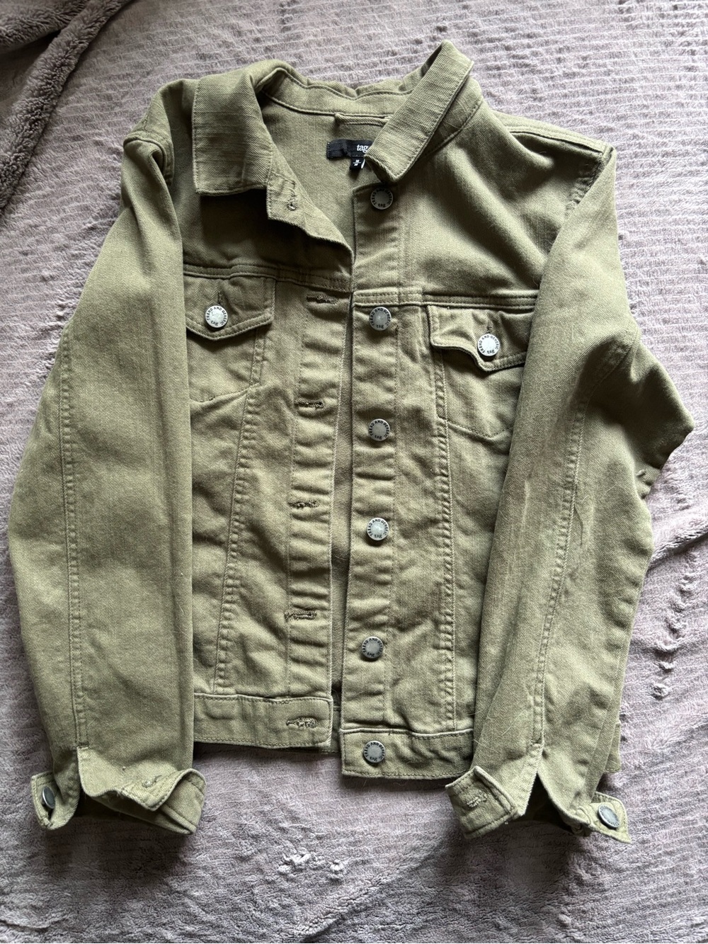Tag Olive Green Utility Jacket